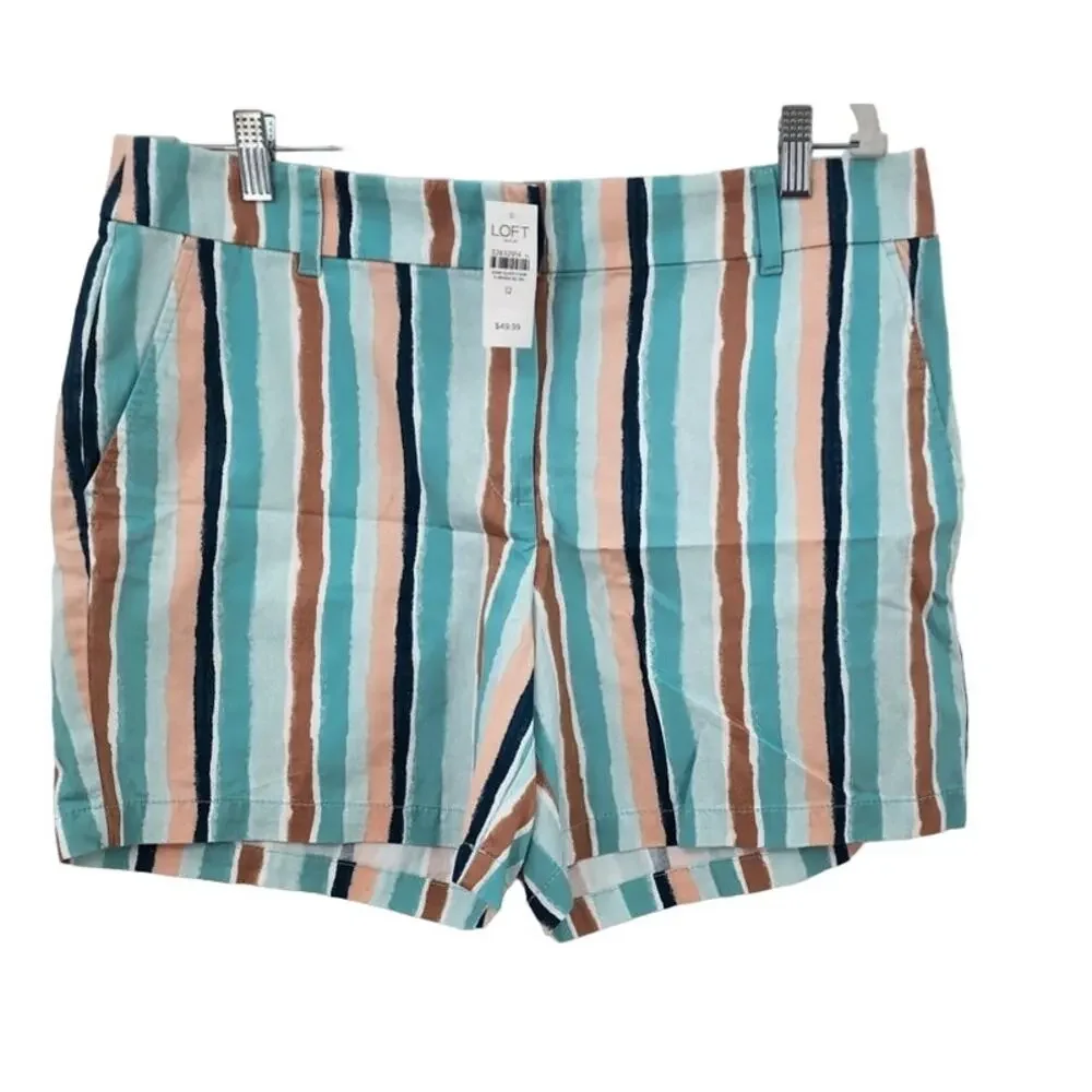 New NWT Women's Loft Outlet Mid Rise‎ Casual Shorts Size 12